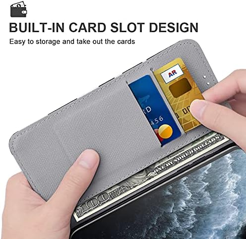 מארז הארנק של יו -דיג 'עבור Xiaomi Redmi הערה 10s, כיסוי הפוך עור יוקרתי של PU עם [מחזיק כרטיסים] [סגירה מגנטית] [קיקסטנד] כיסוי מגן התואם